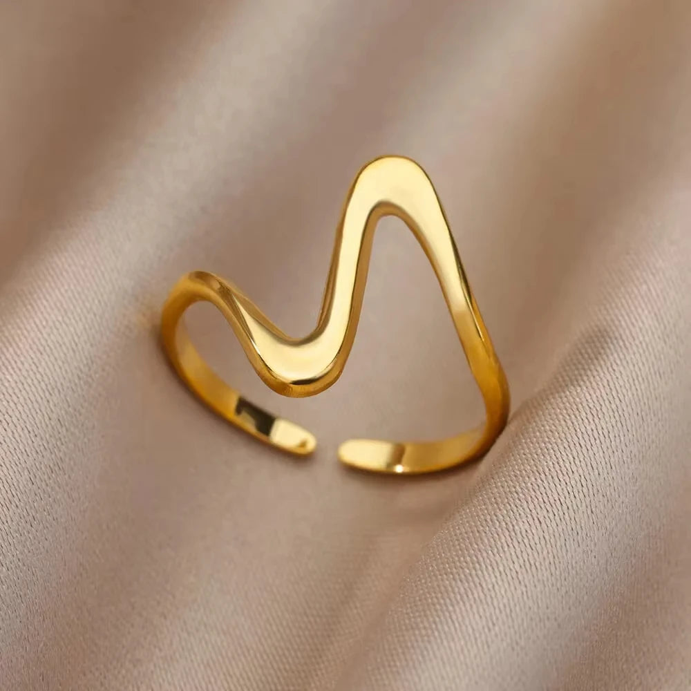 Anillos de Monedas de la Diosa Arethusa de la Antigua Grecia Vintage para Mujeres Imitación Perla Zircon Luna Anillo de Acero Inoxidable Joyería de Moda