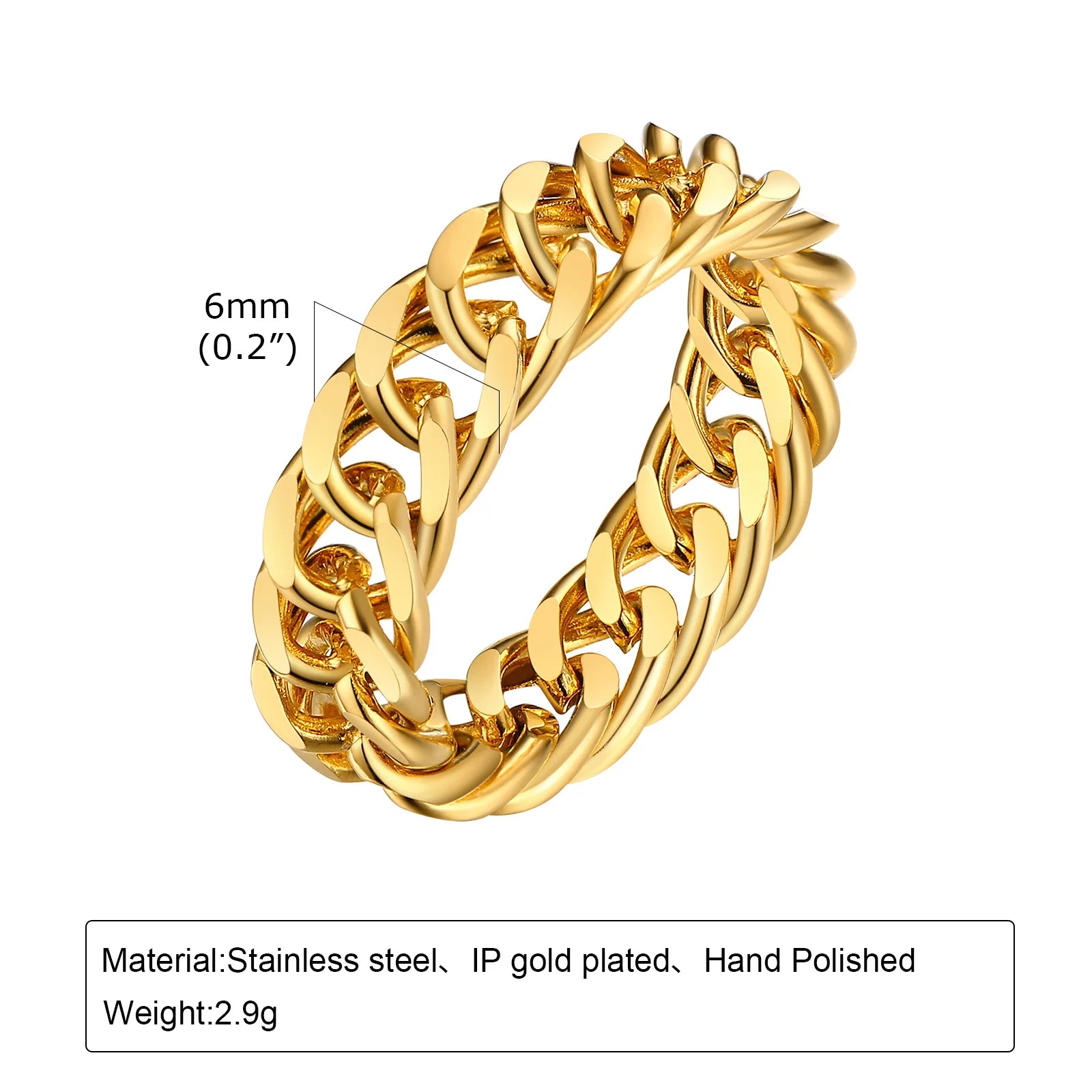 2er-Set Stapelringe für DamenEdelstahl 2mm dünn Goldfarben Kuppelform Minimalistischer Schmuck