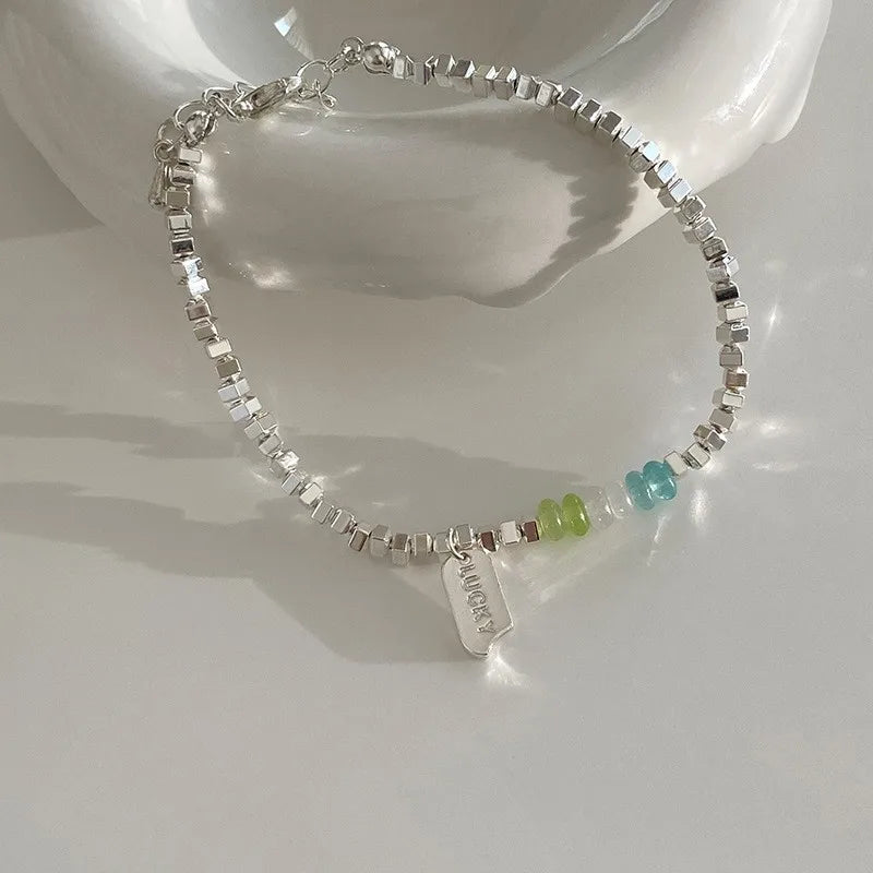 VENTFILLE 925 Silver Double Layer Pearl Bracelet for Women Girl Design Bead Korean Jewelry Dropshipping