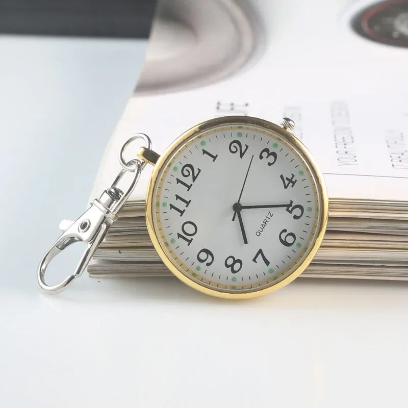 Taschenuhren Krankenschwester-Taschenuhr mit Schlüsselanhänger Ärzte Studentenprüfung Quarzuhr Medizinische Vintage-Uhr Kindergeschenk
