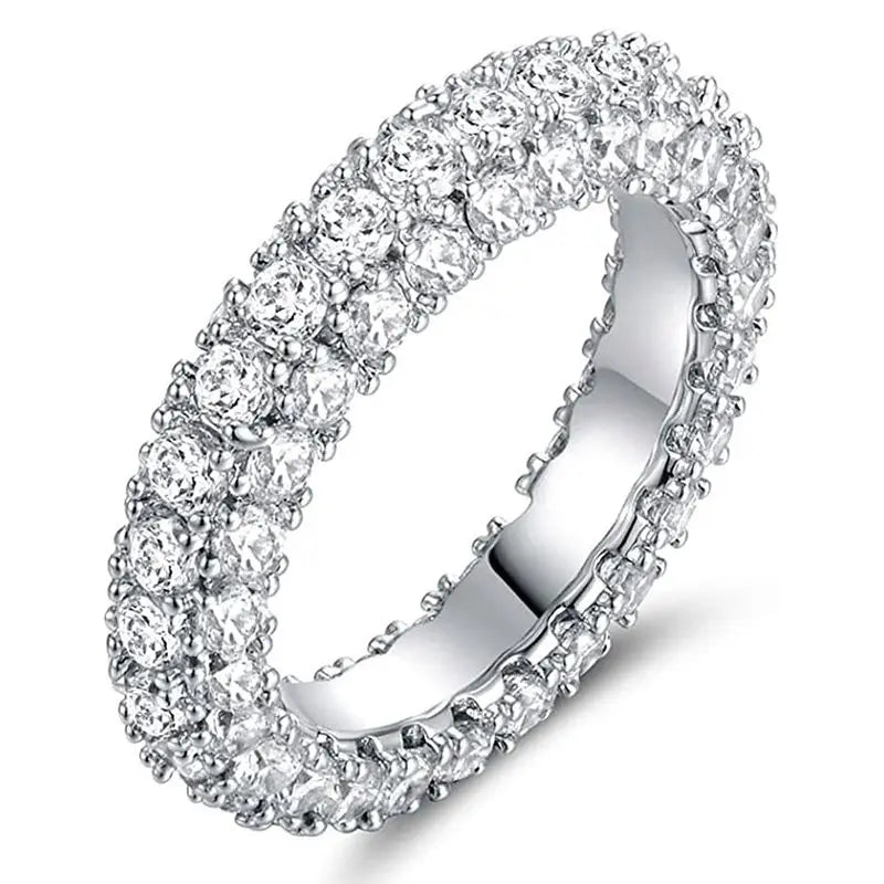 925 Sterling Silber Personalisierter Planetenring mit Zirkonia für Frauen, Hochzeit, Party, Alltag, hochwertiger Schmuck, Geschenk