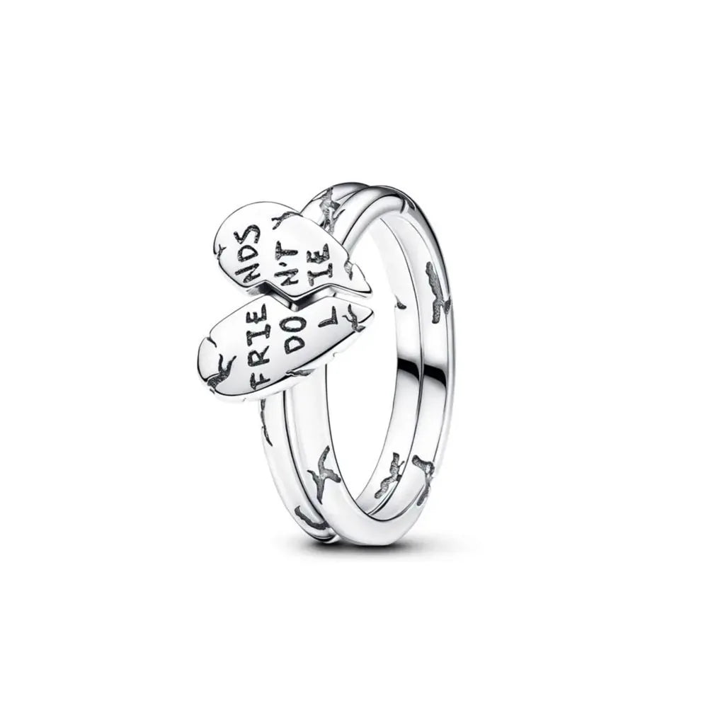 925er Silber Ring Heißer Verkauf Muttertag Mama Größe 6 7 8 9 Rot Blauer Stein Schmuck Charm Passender DIY Geburtstagsgeschenk