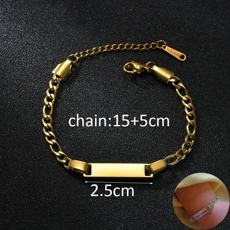 Letdiffery Personalisierte Augen Foto Armbänder Edelstahl Benutzerdefinierte Laser Gravur Bild Name Datum Männer Frauen Kinder Armband Geschenk