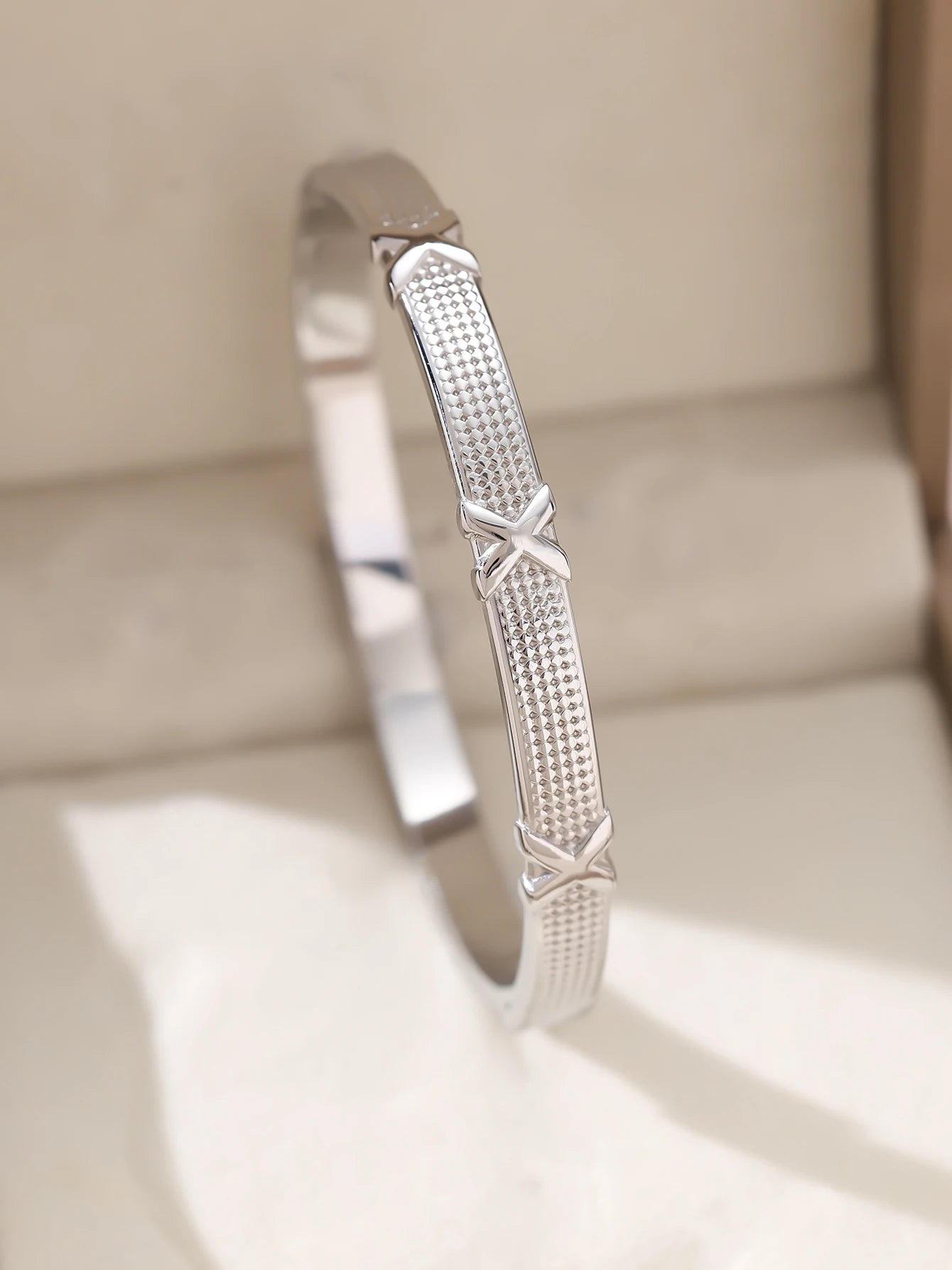 1 Stück/Set Damen Hochzeitsschmuck Party Feiertag Valentinstag Geschenk Edelstahl Armband 18K vergoldet Armband