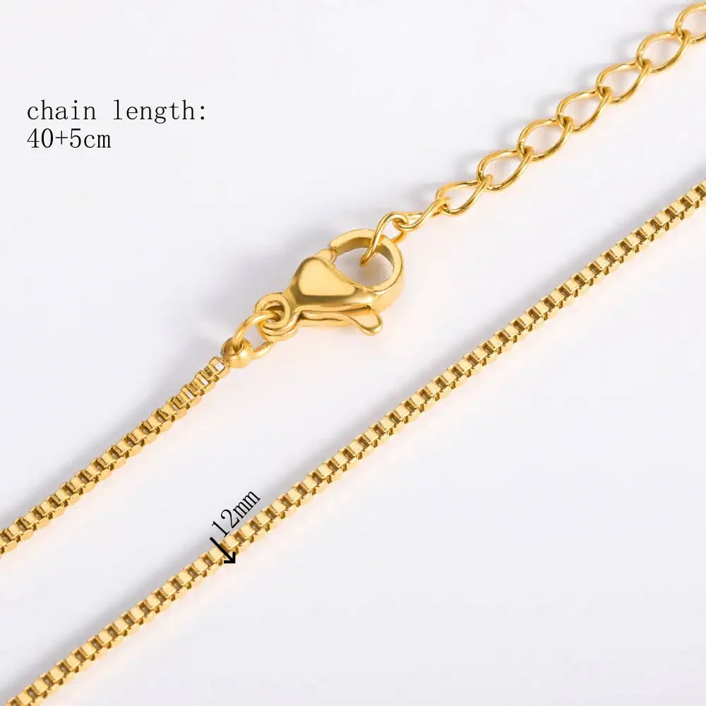10pcs/Lot 45cm Stainless Steel Golden/Silvery Color 304 Chains Necklace Women Jewelry Making Accessories DIY Handmade Supplies