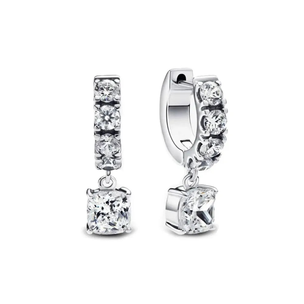 Weihnachten Neu 925er Silber Schmetterling Blau Herz Rot Zirkonia Ohrstecker, Passend für Damen Charm Schmuck Geschenke Hochzeit