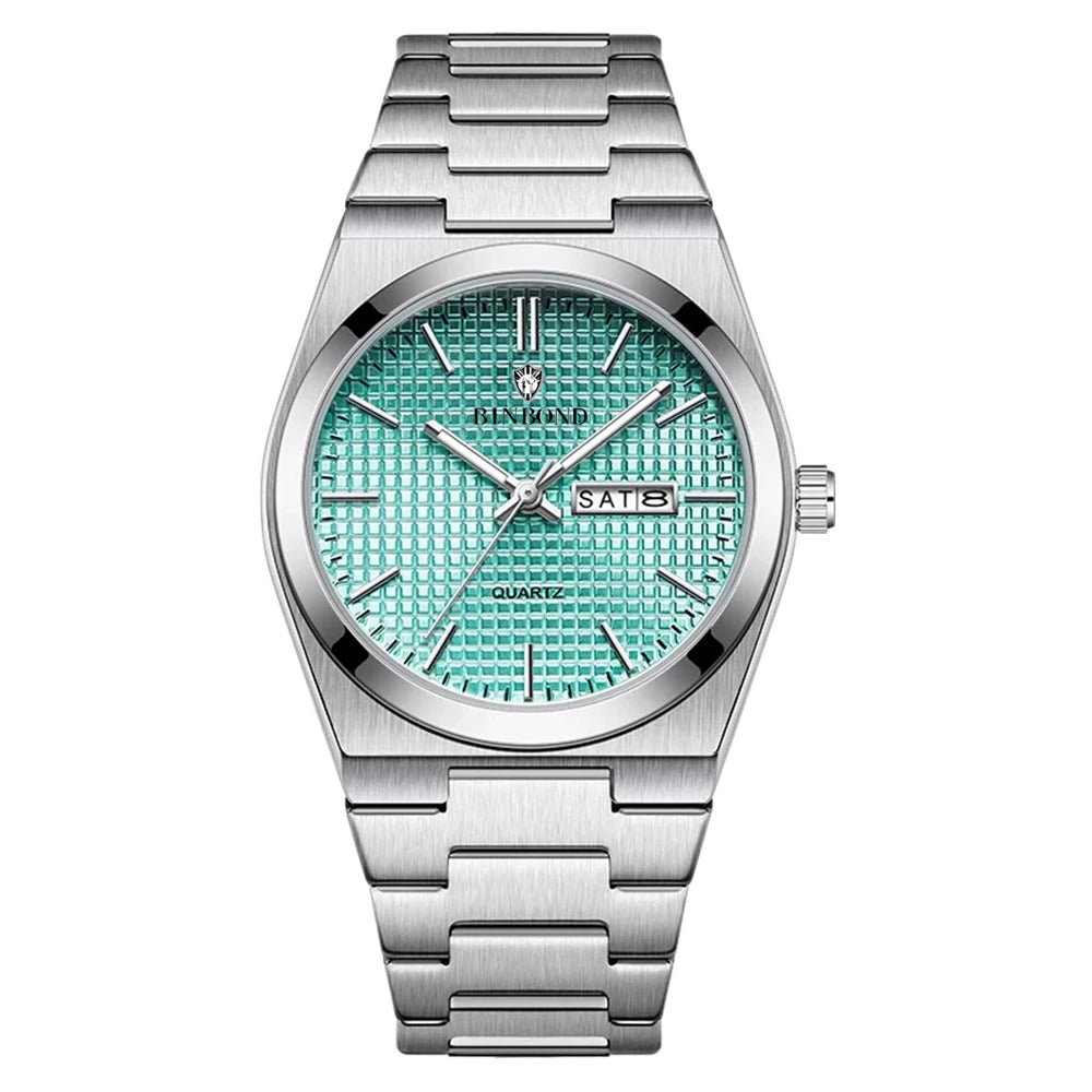Relojes de pulsera de cuarzo de moda Nueva marca estilo simple Reloj de lujo azul cielo Reloj automático para hombre Relojes para hombre Regalos para hombre Reloj