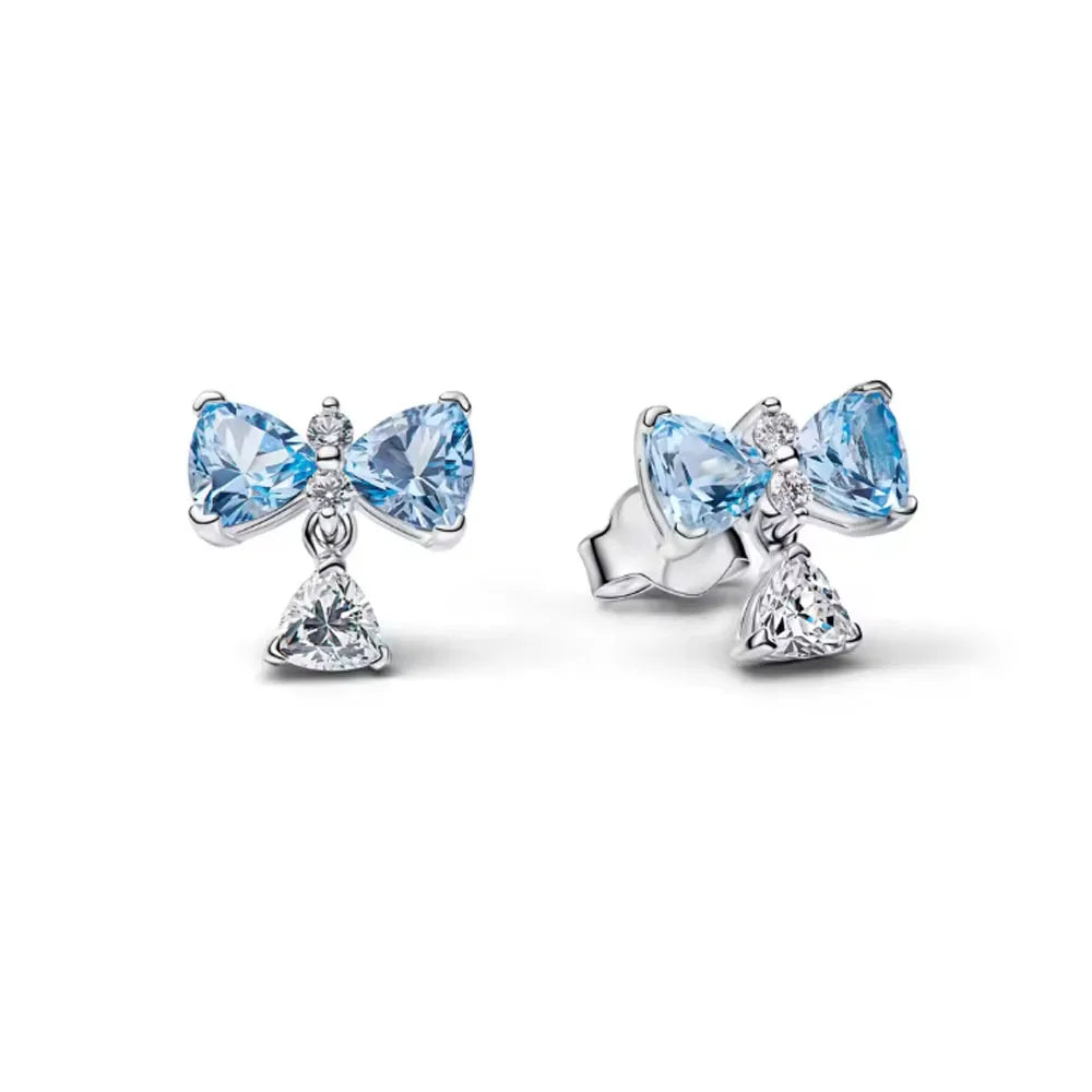 2026 Neue 925er Silber Elefant Kirschblüten Schmetterling Herz Ohrringe, eine zarte Wahl für Damenschmuck