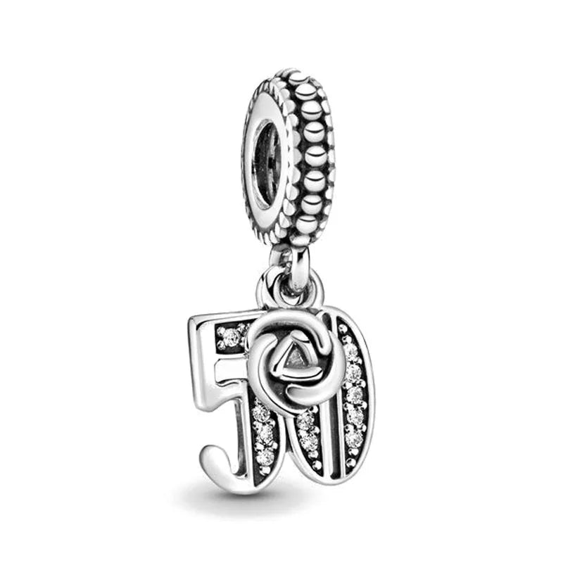 Alle heiß begehrten Artikel, original 925 Sterling Silber Ozean Charms Seestern Geburtstag Anhänger Perlen für Halsketten DIY Armband