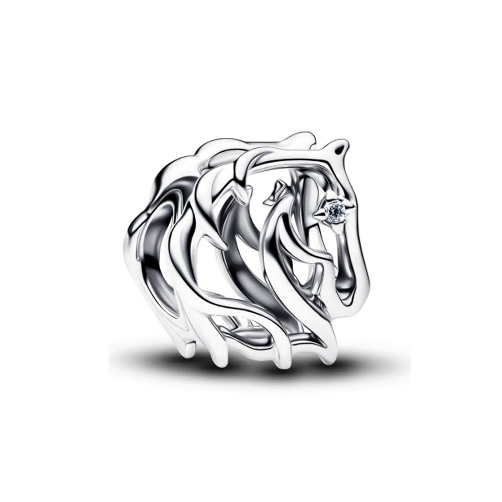 2026 Neuer S925 Silber Hohl-Elefant Affe Auto Anhänger Passend für Original Armband DIY Zubehör Damen Charm Schmuck Geschenke