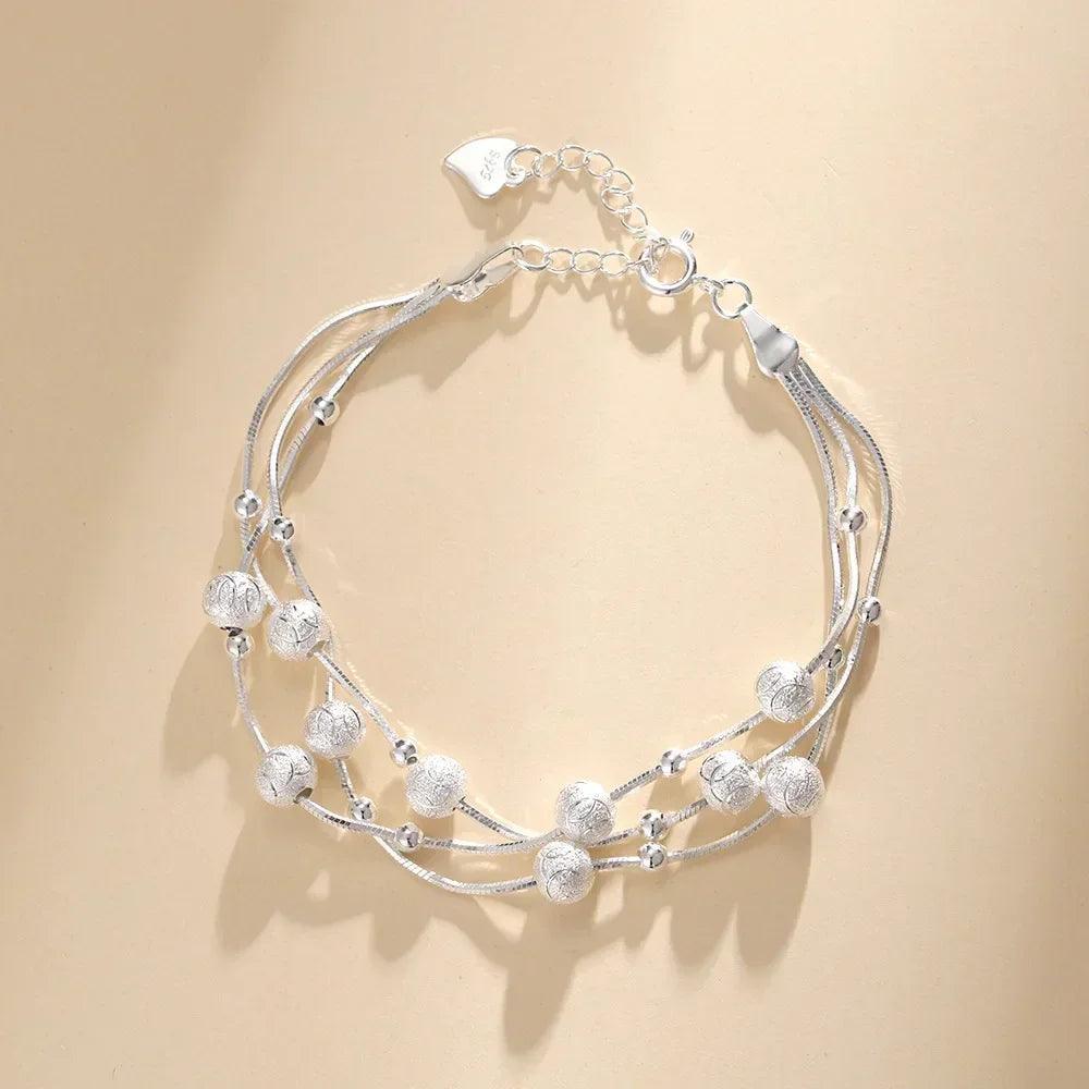 925 Sterling Silber Herzförmige Halskette Armband Set für Frauen Vintage Koreanische Kristall Armbänder Hochwertiges Set Party Schmuck
