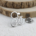 Fun bicycle men's lapel pin, 316L stainless steel gold-plated badge, black brooch for suit accessories, gift for father