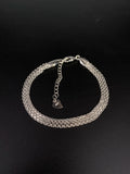 Sterling Silver plated Thai Silver Bracelet for Women Vintage Geometric Heart Love Lucky Punk Jewelry 2023 New Dropship