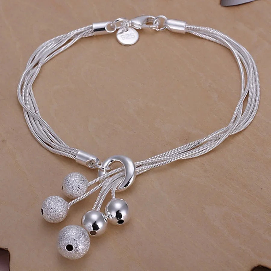 20,32 cm 18K Goldarmband 5MM seitliches Kettenarmband für Frauen Männer Mode Hochzeit Verlobung 925 Sterlingsilber Schmuck Geschenke