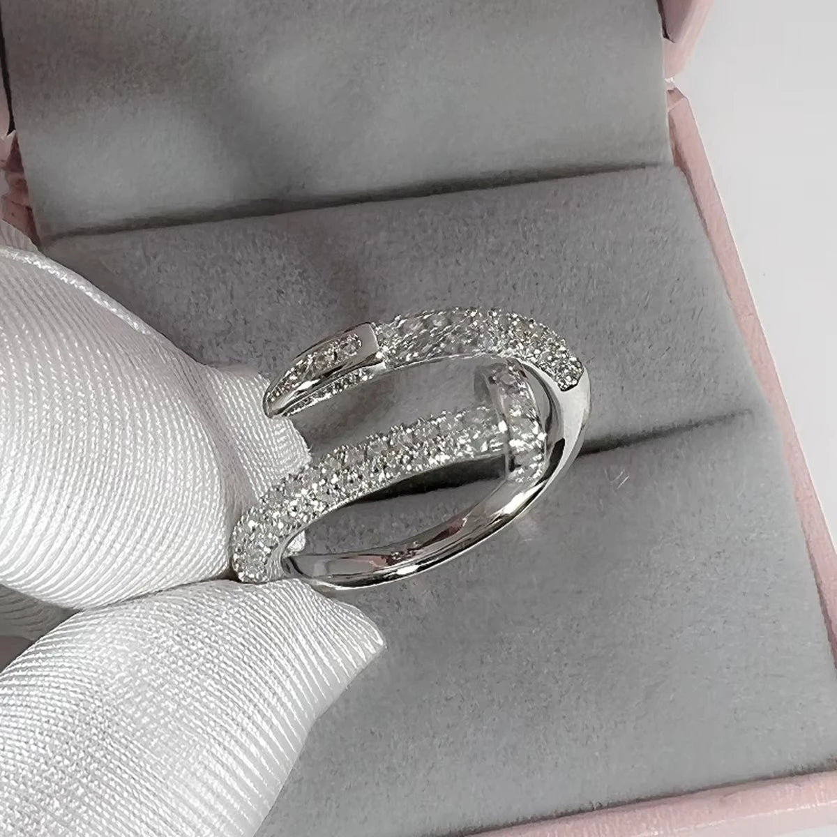 Anillo ajustable coreano Punk con circonita cúbica para mujer, regalos para fiestas de oficina, accesorios de joyería.