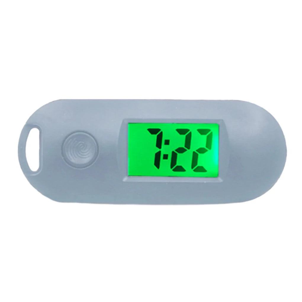 Keychain Pocket Watch Wide Application Compact And Portable Luminous Function Mini Digital Watch white