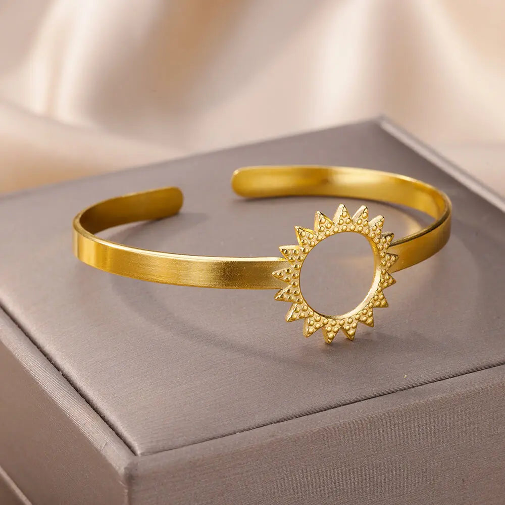 Schlangen Armreif Armband für Damen Edelstahl Vergoldet Öffnungsarmreif Tier Ästhetischer Schmuck pulseras mujer