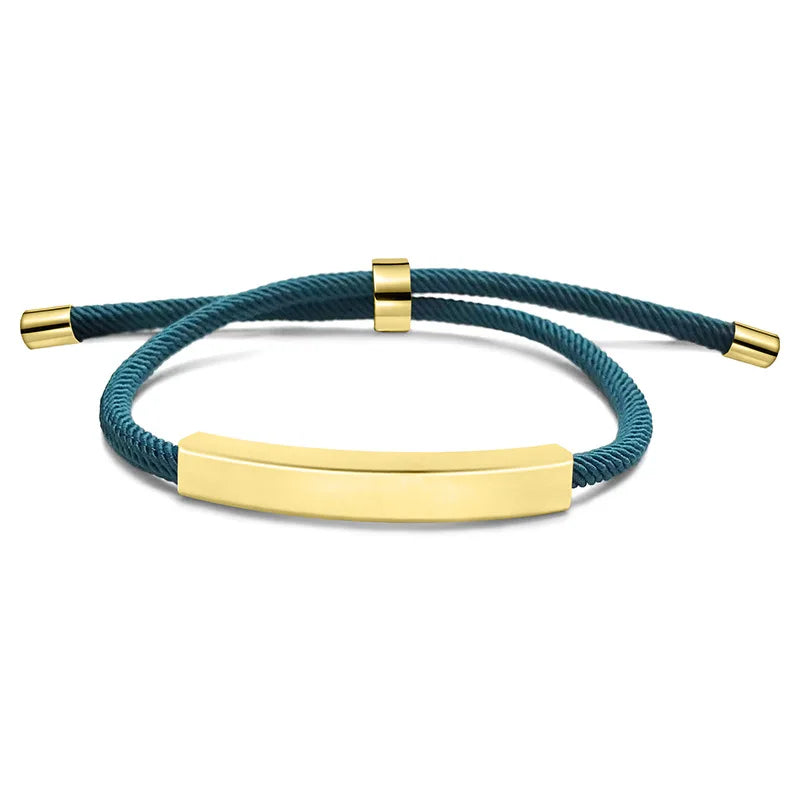 Personalisiertes Herrenarmband, verstellbarer Armreif, Edelstahl, Name, beliebiger Text graviertes Armband, Geburtstagsgeschenk für Ihn