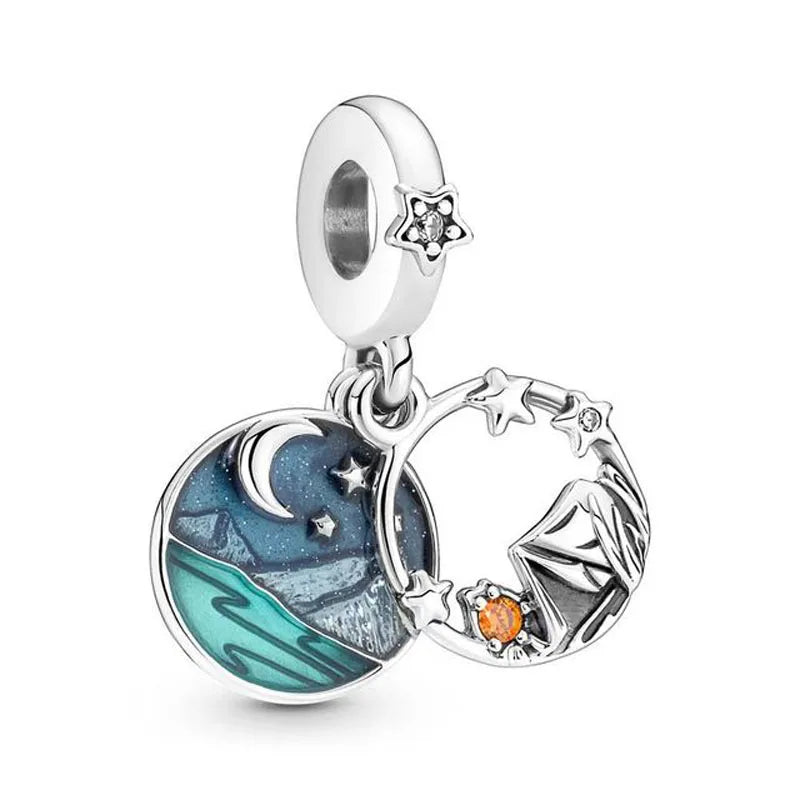 Alle heiß begehrten Artikel, original 925 Sterling Silber Ozean Charms Seestern Geburtstag Anhänger Perlen für Halsketten DIY Armband