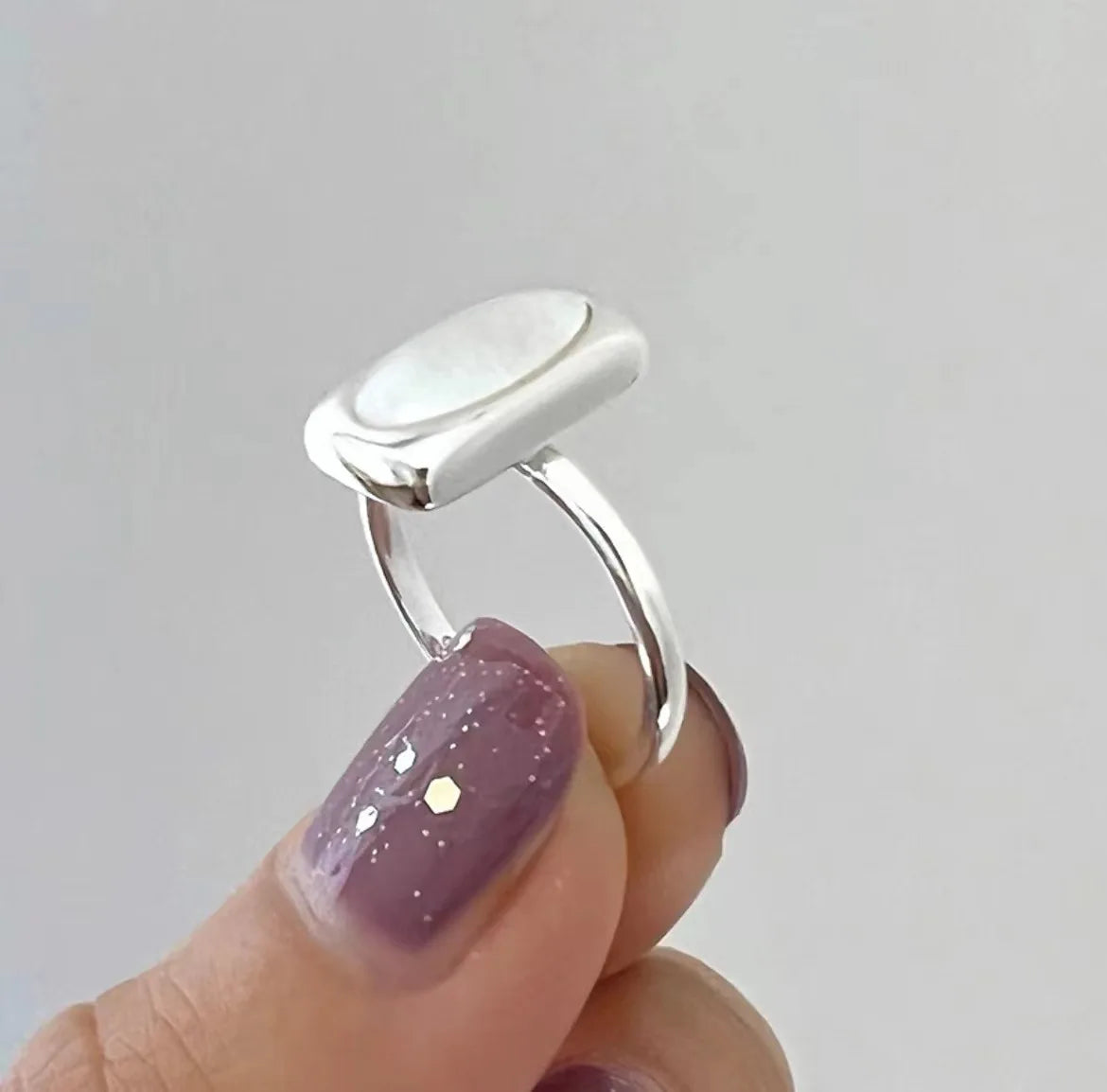 VENTFILLE 925 Sterling Silber Ringe Neue Mode Party Schmuck Vintage Charme Doppelschicht Geometrische Nageldesign Accessoires Geschenke