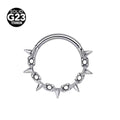 G23 Titan Biene Septum Nasenring Piercing Körperschmuck 16G Mond Segment Schlange Clicker Helix Ohrknorpel Herz Daith Hoop