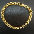 DOTIFI Edelstahl Armband Hip-Hop Punk Stil Einfache Runde Schnalle Kette Mode Personalisierte Schmuck Weibliche Party Geschenke