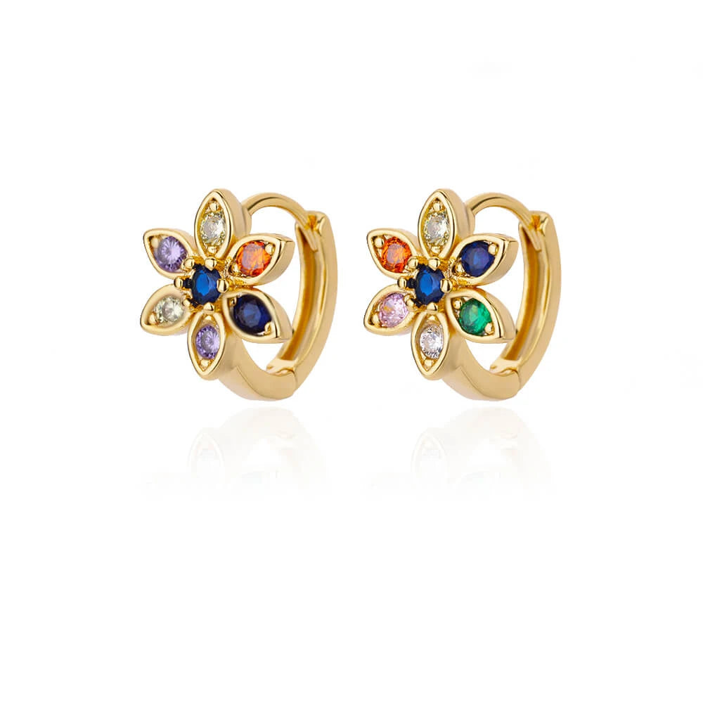 Zirconium Stern Ohrringe für Frauen Mädchen Edelstahl Gold Farbe Ohrring Y2k Hochzeit Ästhetischer Schmuck aretes mujer