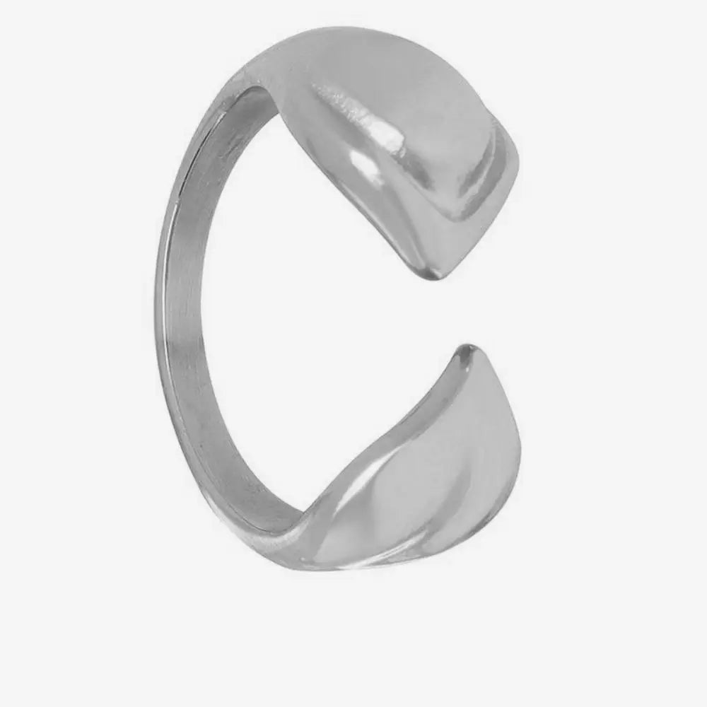 Anillo de acero inoxidable impermeable para mujer, anillo de corazón que no se decolora, anillos de metal elegantes, joyería sencilla, novedad, venta al por mayor, Dropshipping