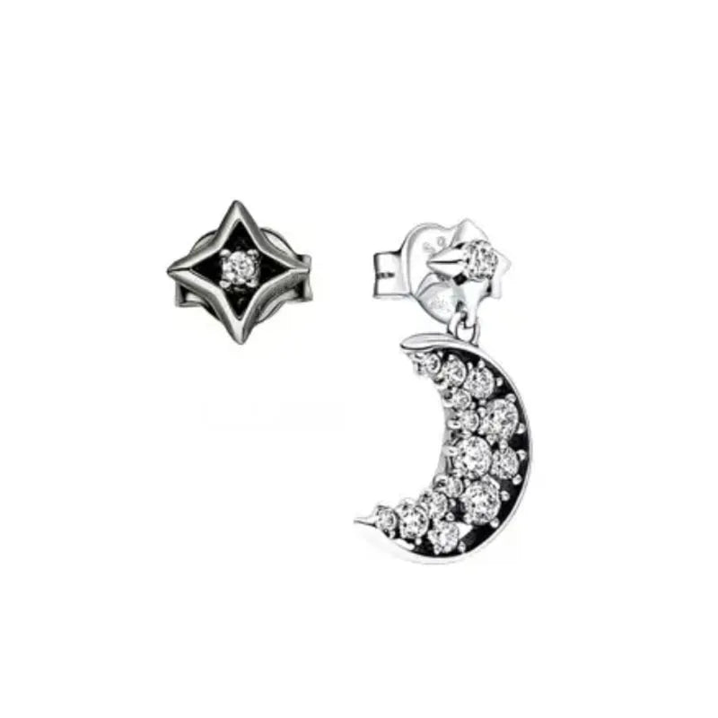 Nuevos pendientes de plata 925 con diseño de mariposa y flor, estilo europeo, para mujer, regalo de joyería exquisita para festivales