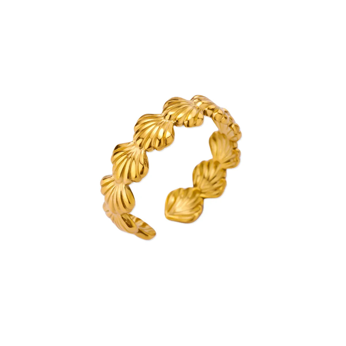 Anillos abiertos de acero inoxidable con forma de estrella de mar para mujer, color dorado, geométricos, ajustables, para bodas, fiestas, moda, regalo, anillos