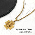 Collar con colgante de cruz y cara de Jesús, chapado en oro de 18 quilates, dije religioso para hombres y mujeres, joyería inspirada en la fe, regalo cristiano
