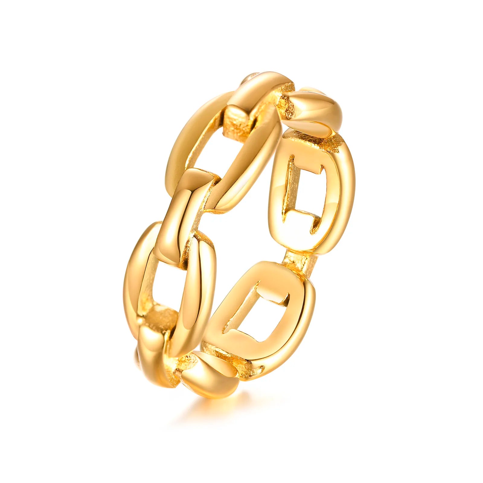 Einfacher Chevron V-Form Ring oder Party 316L Edelstahl Modeschmuck Ringe für Damen