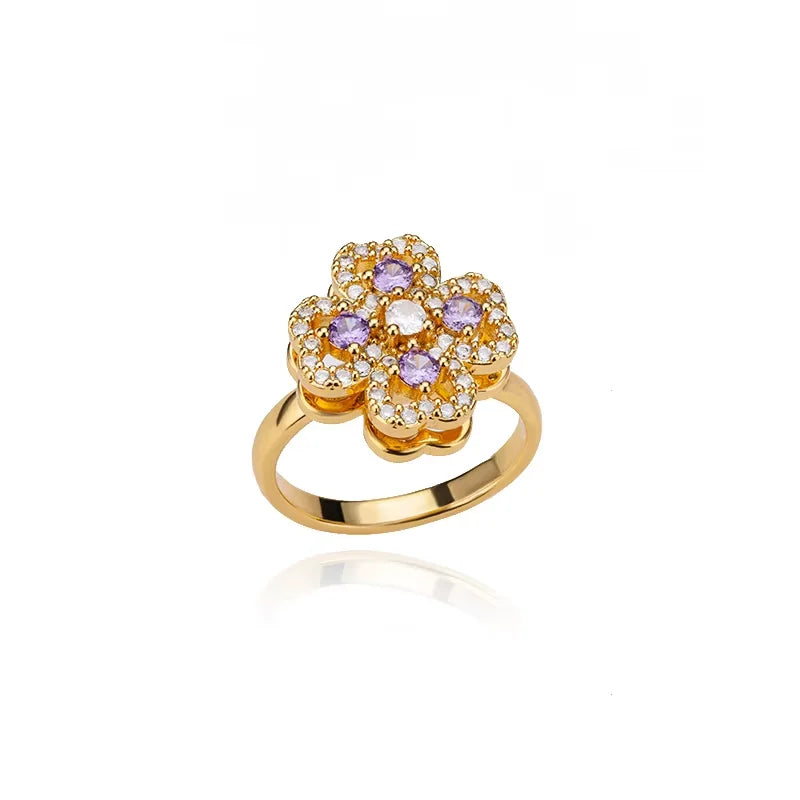 Anti-Stress Angst Fidget Ringe für Frauen Edelstahl Sonnenblume Sonne Stern Spinner Ring Weihnachtsgeschenke Dropshipping