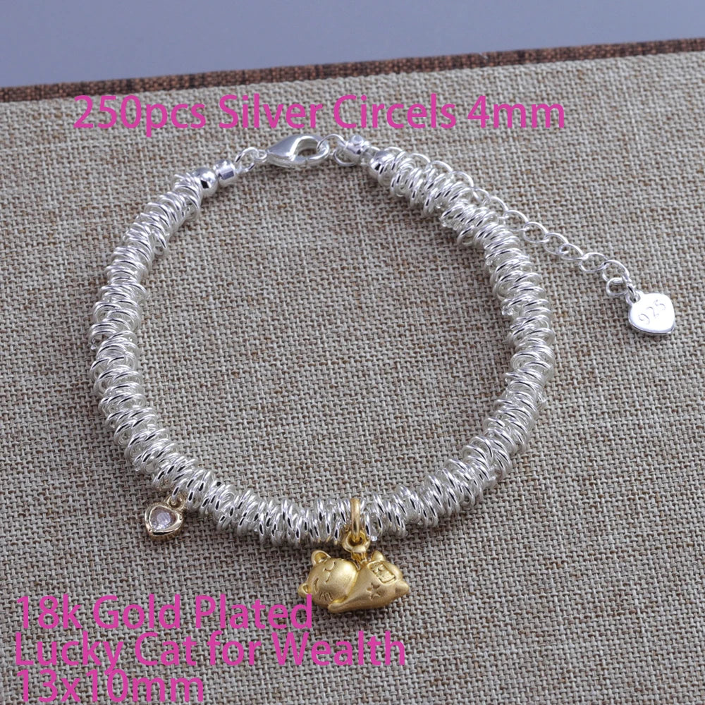925er Sterlingsilber Sternperlen Armband für Frauen Fragmentiertes Silber Süß Romantisch Vielseitig Trend Schmuck Geschenke Dropshipping