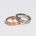 4mm Edelstahl Matt Ring Ehering für Frauen Mädchen Größe 4-10