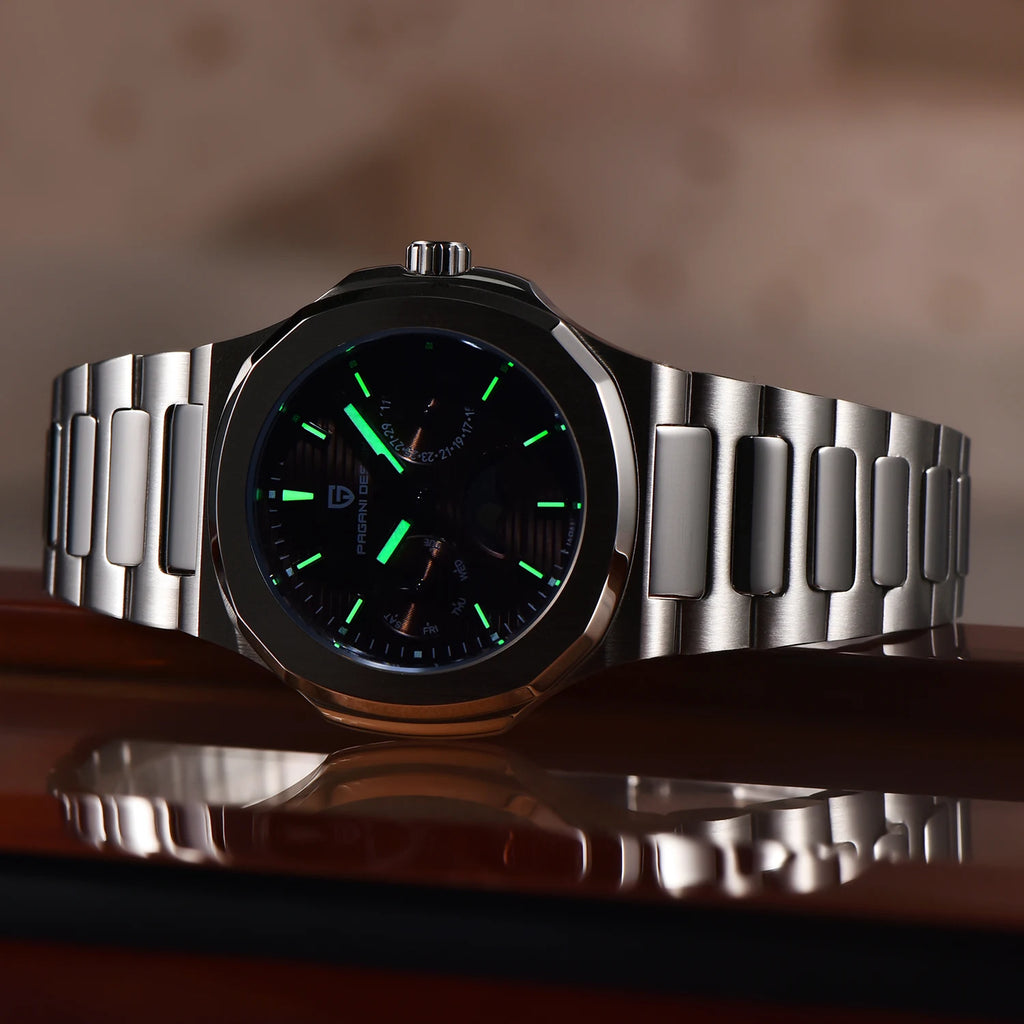 2024 Neue PAGANI DESIGN Damenuhren Luxusuhr für Damen Quarz-Armbanduhr Damen Saphir Wasserdicht Exquisites Geschenk Uhr