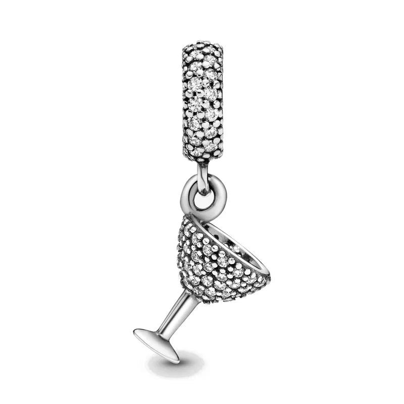 2026 Neue S925 Silber Roboter Kreuz Digital Anhänger, Geeignet für Original Armbänder, DIY Zubehör, Damen Charms Schmuck Geschenke