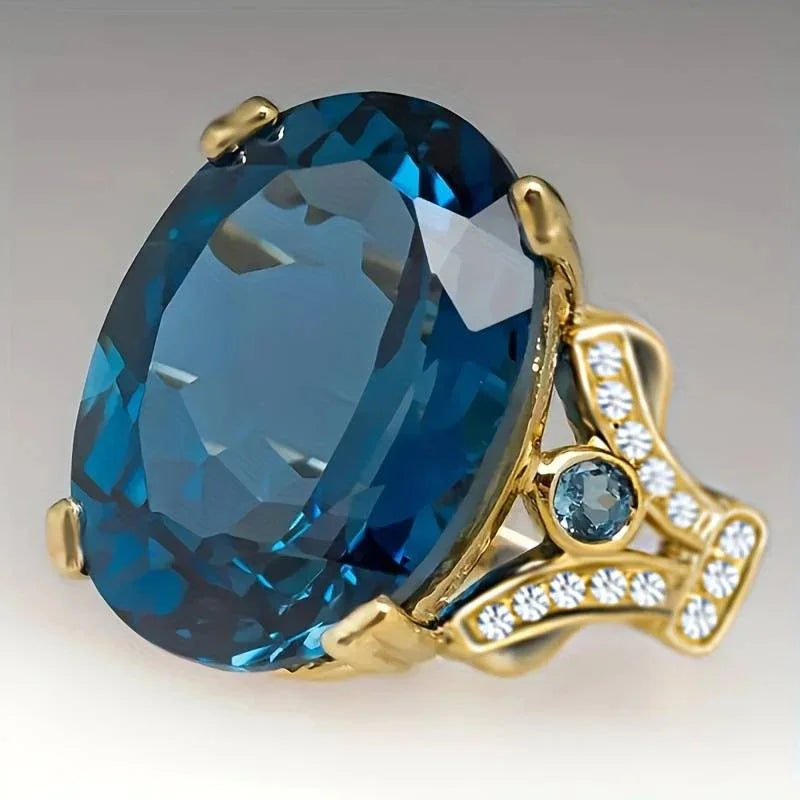 Geometrische Mode Gold Farbe Intarsien Bunte Zirkon Ringe für Frauen Party Accessoires Geschenke Kundenspezifischer Schmuck