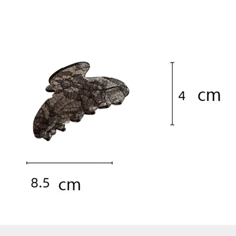 8.5Cm New Korean Woman Senior Lace Pattern Hair Claw Barrettes Girl Fashion Hair Clips Hair Headwear Hair Accessories Hairpins