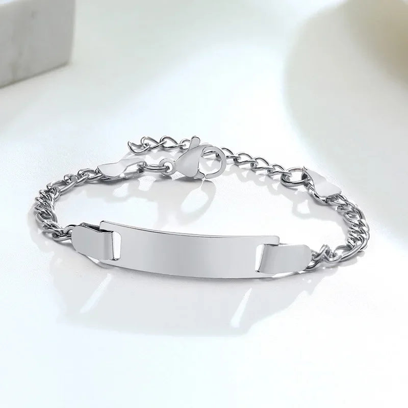 Personalisierte Baby-Namensarmbänder, antiallergisch, Edelstahl, Taufarmreif, Schmuck, individuelle Geschenke für Jungen und Mädchen, Familie, Liebe