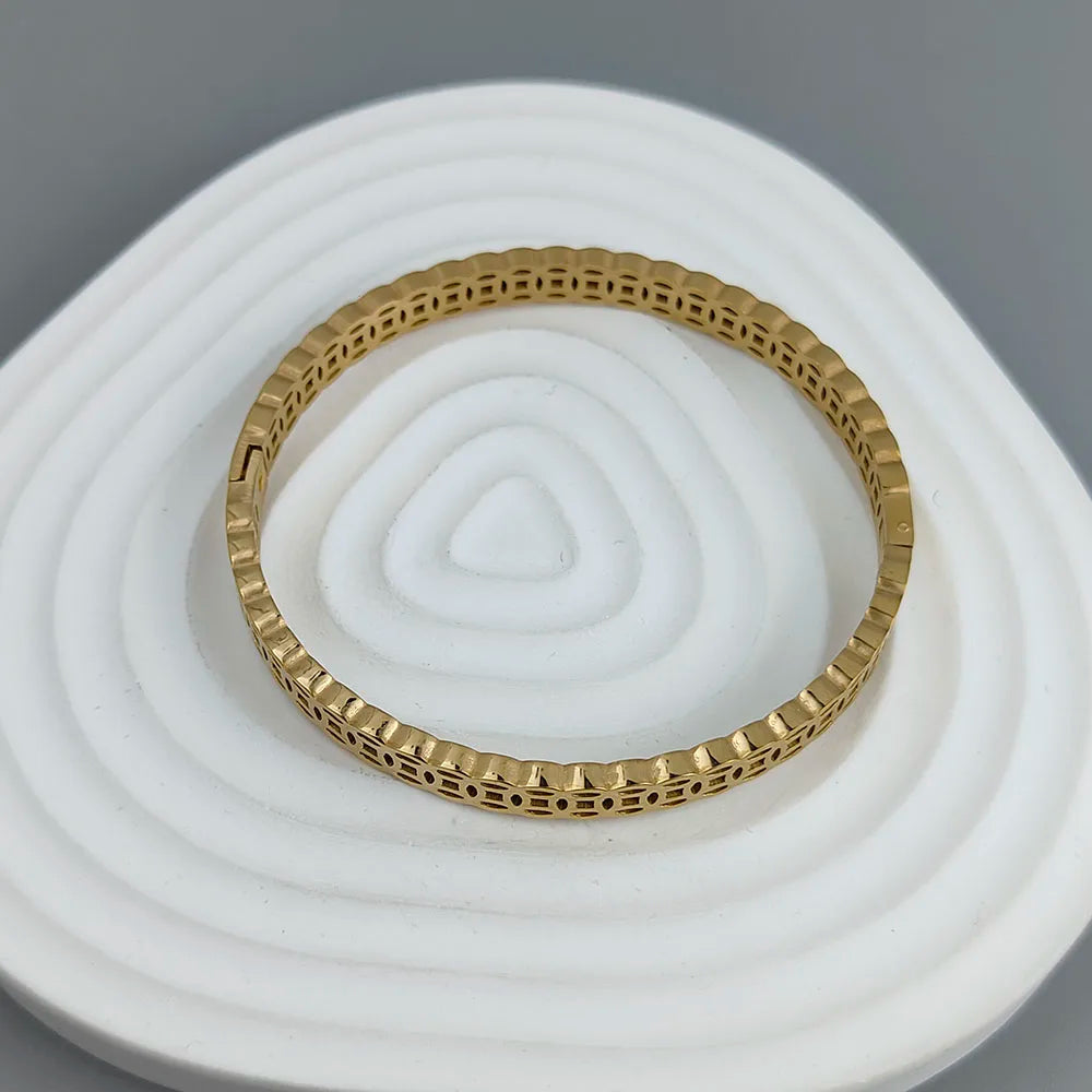Neues Geldsymbol antike Münze vergoldetes Edelstahlarmband 18K, hochwertiges wasserdichtes Pärchenarmband, Ehefrau-Geschenk