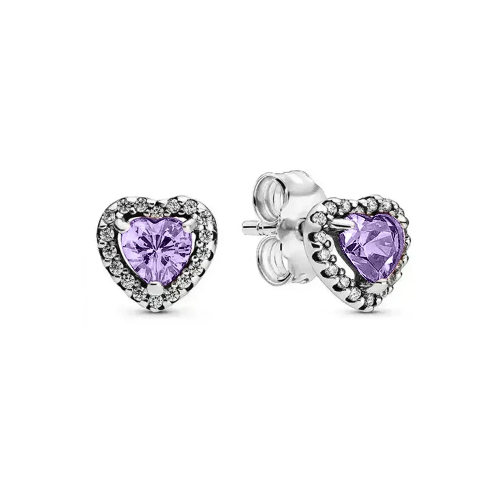 Weihnachtsgeschenk Bestseller 925er Silber blauer Stein Blumen Ohrstecker passend für Damen Festival Exquisiter Charm Schmuck Geschenke