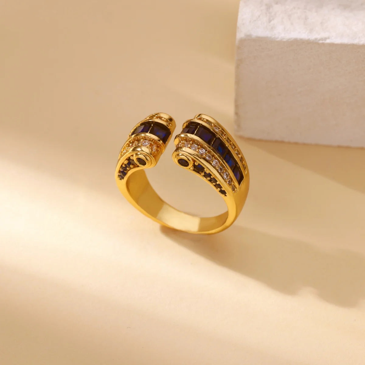 Gotische Edelstahl-Öffnungs-Fingerringe für Damen Vintage Geometrische Verstellbare Fingerringe Trendiger Punk-Schmuck Geschenke