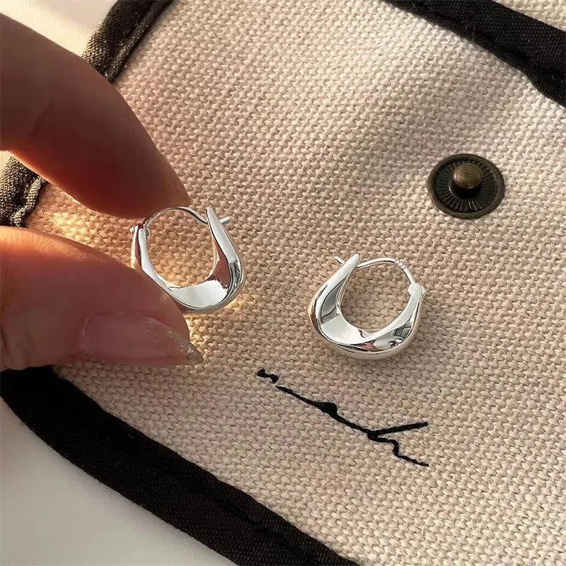925 Sterling Silber Ohrringe für Damen Ohrringe Vielseitig Süßes Mädchen Mode Schmuck Neujahrsgeschenke Accessoires