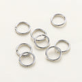 50–200 Stück/Los 14K 18K Goldkette Offener einzelner Biegering Karabinerverschluss Verbinder Spaltring Fitting DIY Schmuckherstellung Zubehör