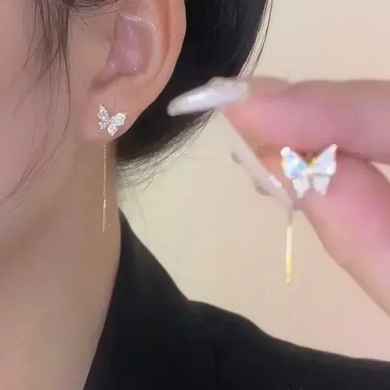 Französische High-End-Ohrringe aus braunem Kristall für Damen, modisch, luxuriös, personalisiert, Alltagsaccessoires, Abschlussballschmuck, Jubiläumsgeschenke