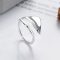 925er Sterlingsilber Glatte Oberfläche Blattringe für Frauen Paar Verlobung Schmuck Zubehör Großhandel Argent 925 Schmuck