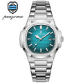 Reloj de Pulsera de Cuarzo de Acero Inoxidable para Hombre, de Negocios, Calendario, Fecha, Informal, Deportivo, Luminoso
