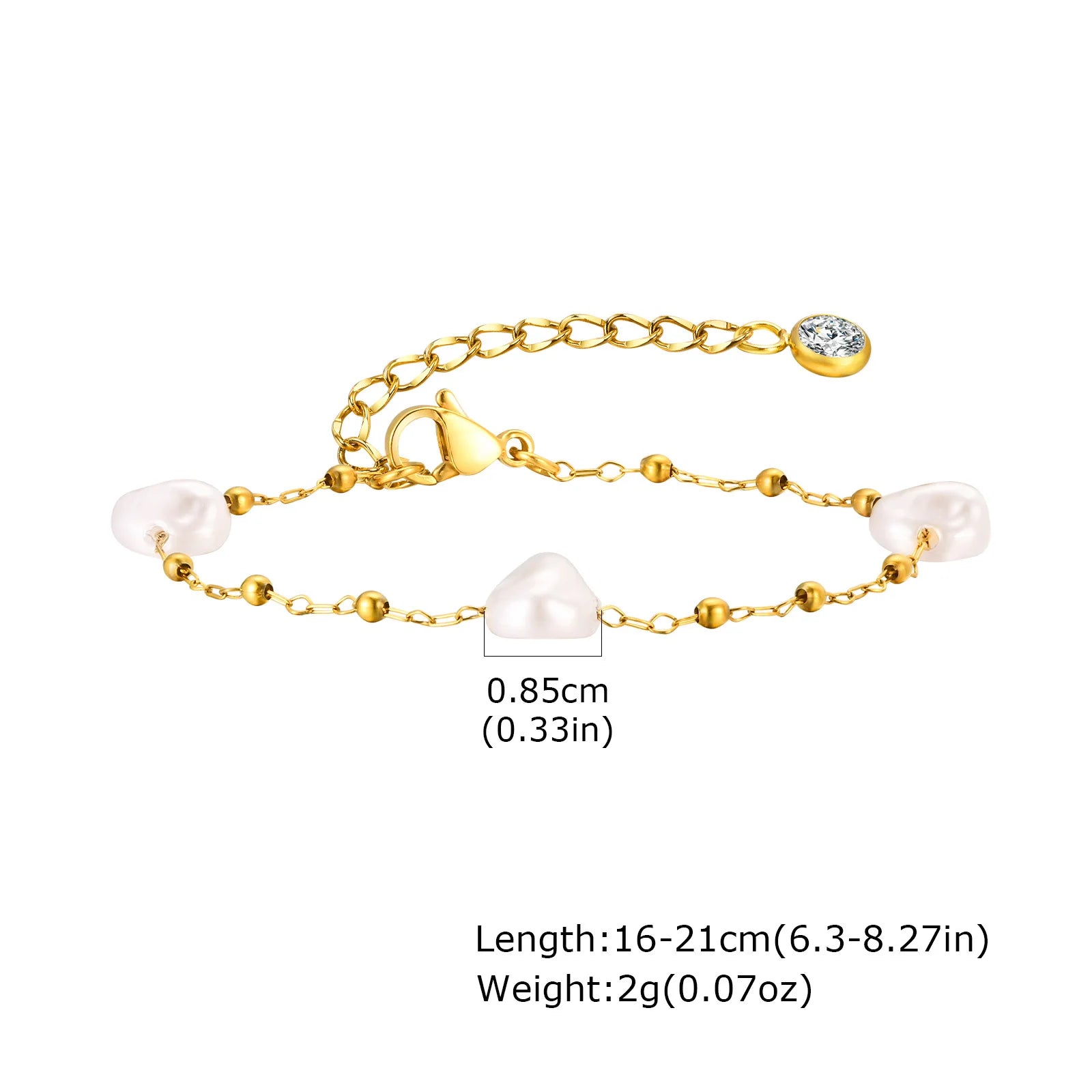 Wasserdichte Edelstahl-Kettenarmbänder für Damen, vergoldete, stapelbare Gliederarmbänder als Geschenke