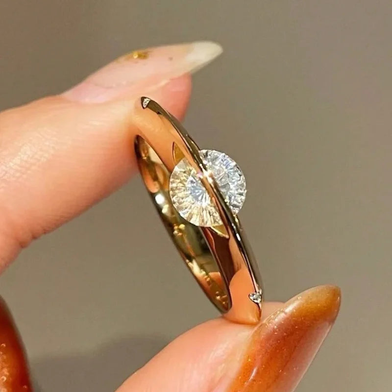 Anillo de Plata de Ley 925 con Planeta Personalizado y Circonita Avanzada para Mujer Boda Fiesta Uso Diario Joyería de Alta Calidad Regalo